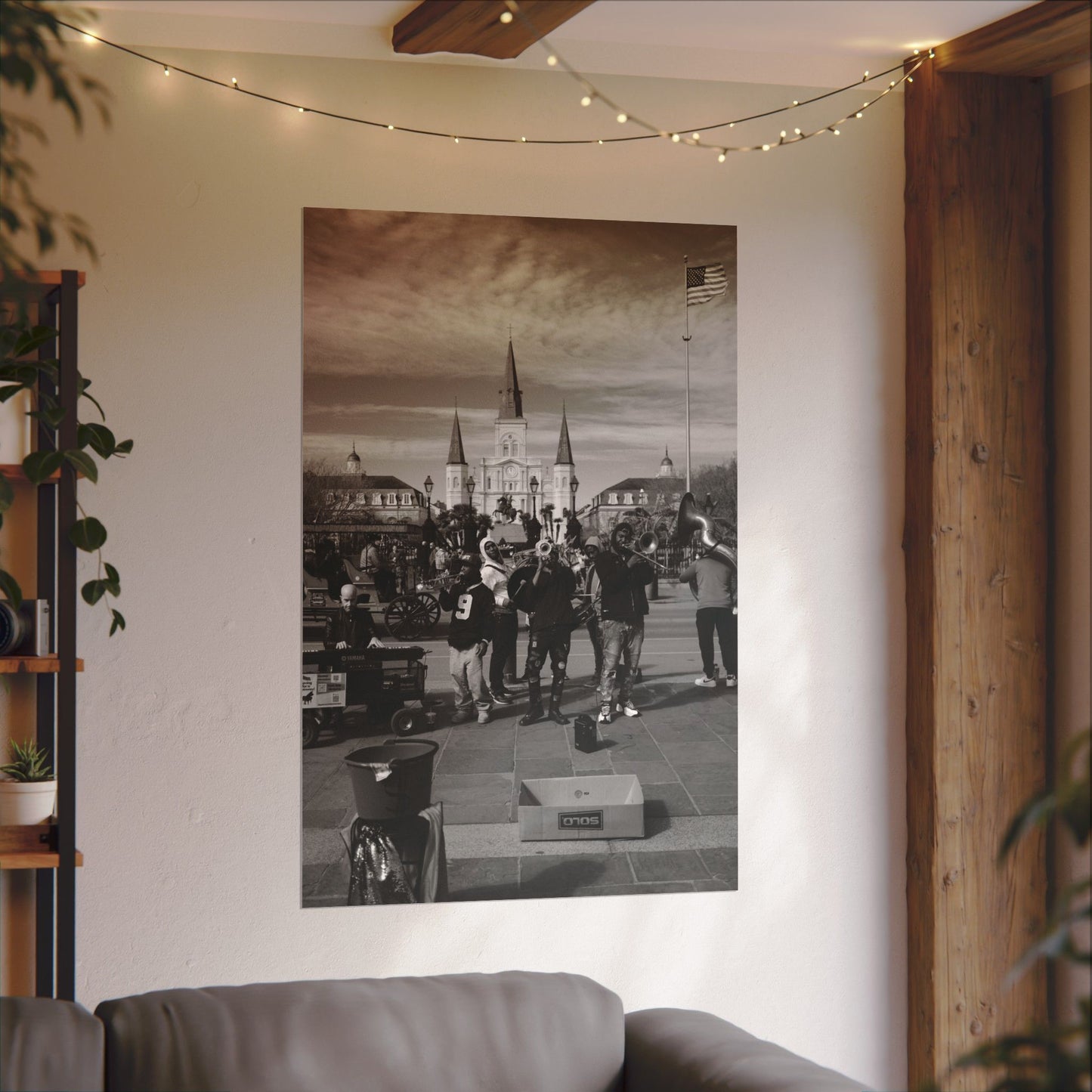 Street musicians in Jackson Square. New Orleans, LA - Archival Poster