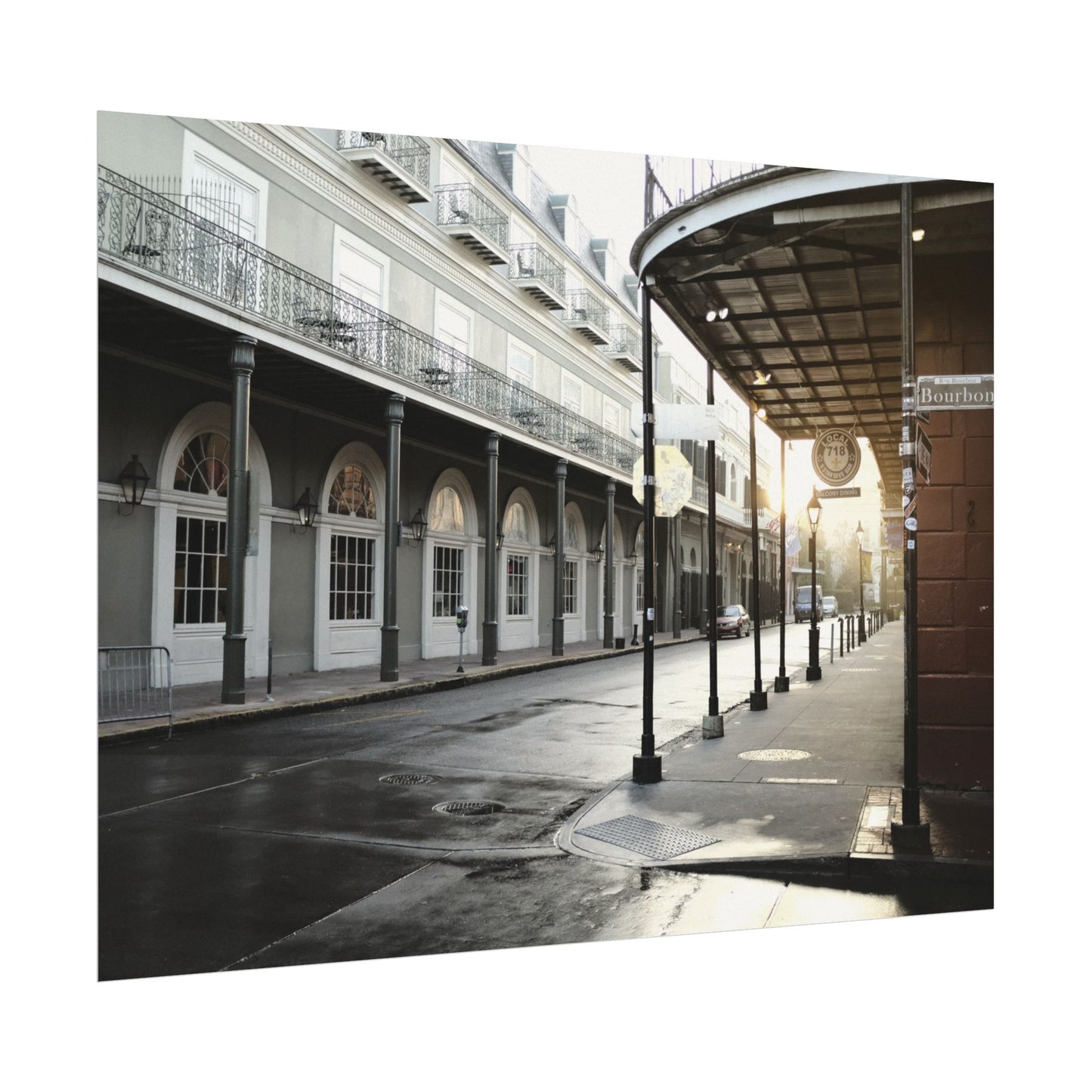 Bourbon Street at golden hour - Archival Poster