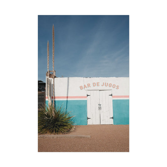 Bar de Jugos, Marfa, TX Archival Poster