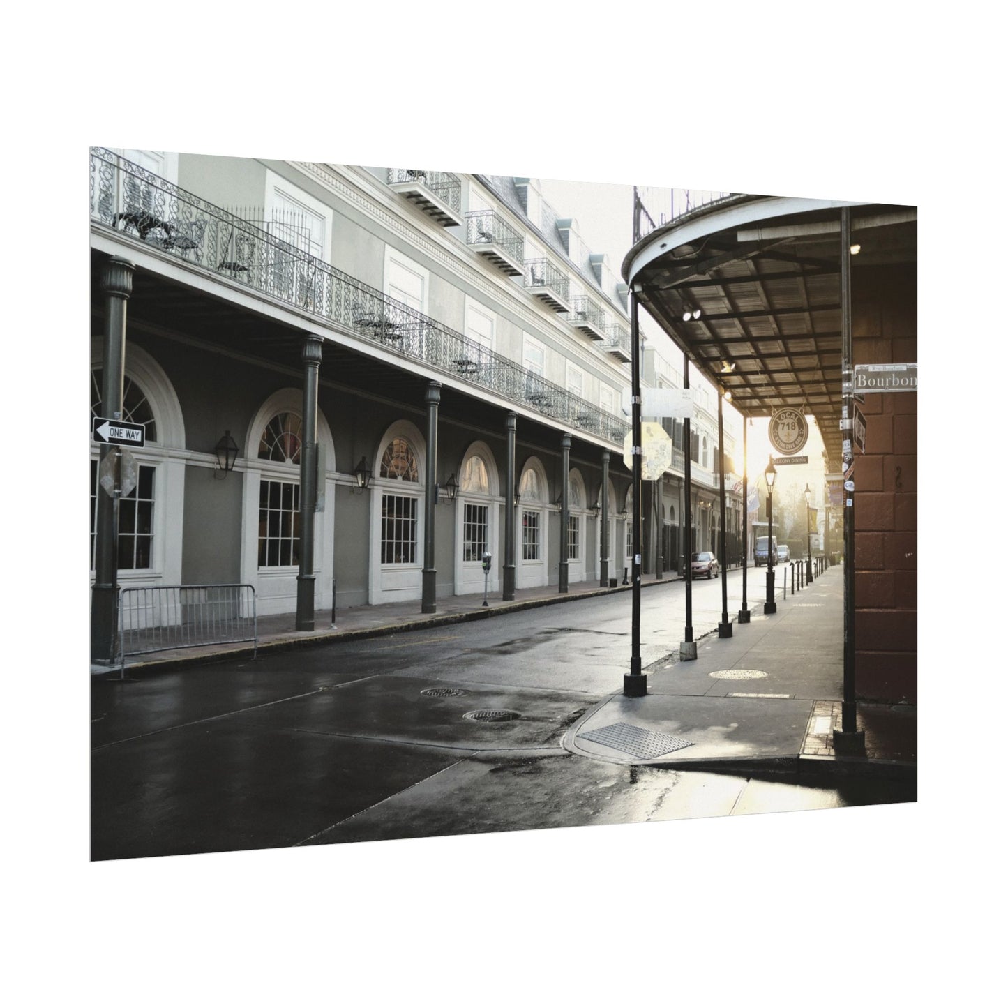 Bourbon Street at golden hour - Archival Poster