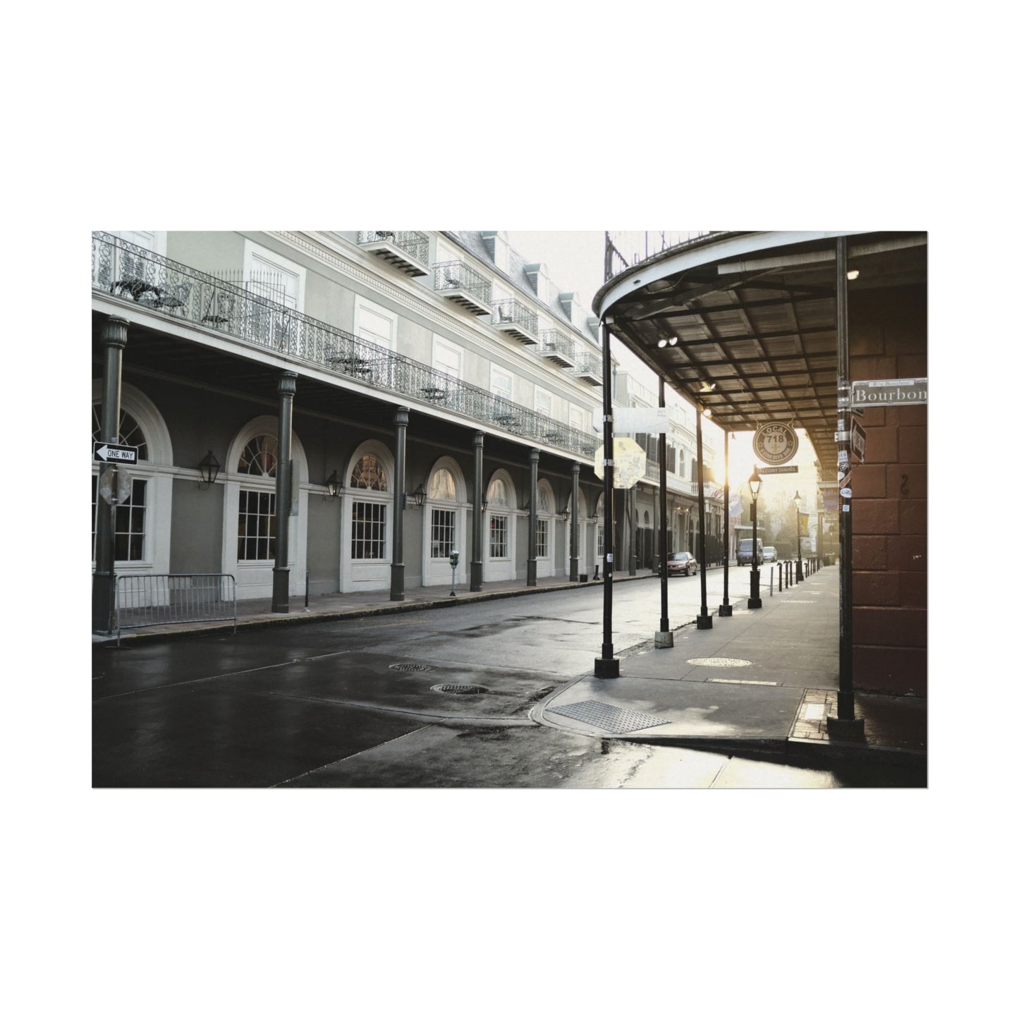 Bourbon Street at golden hour - Archival Poster