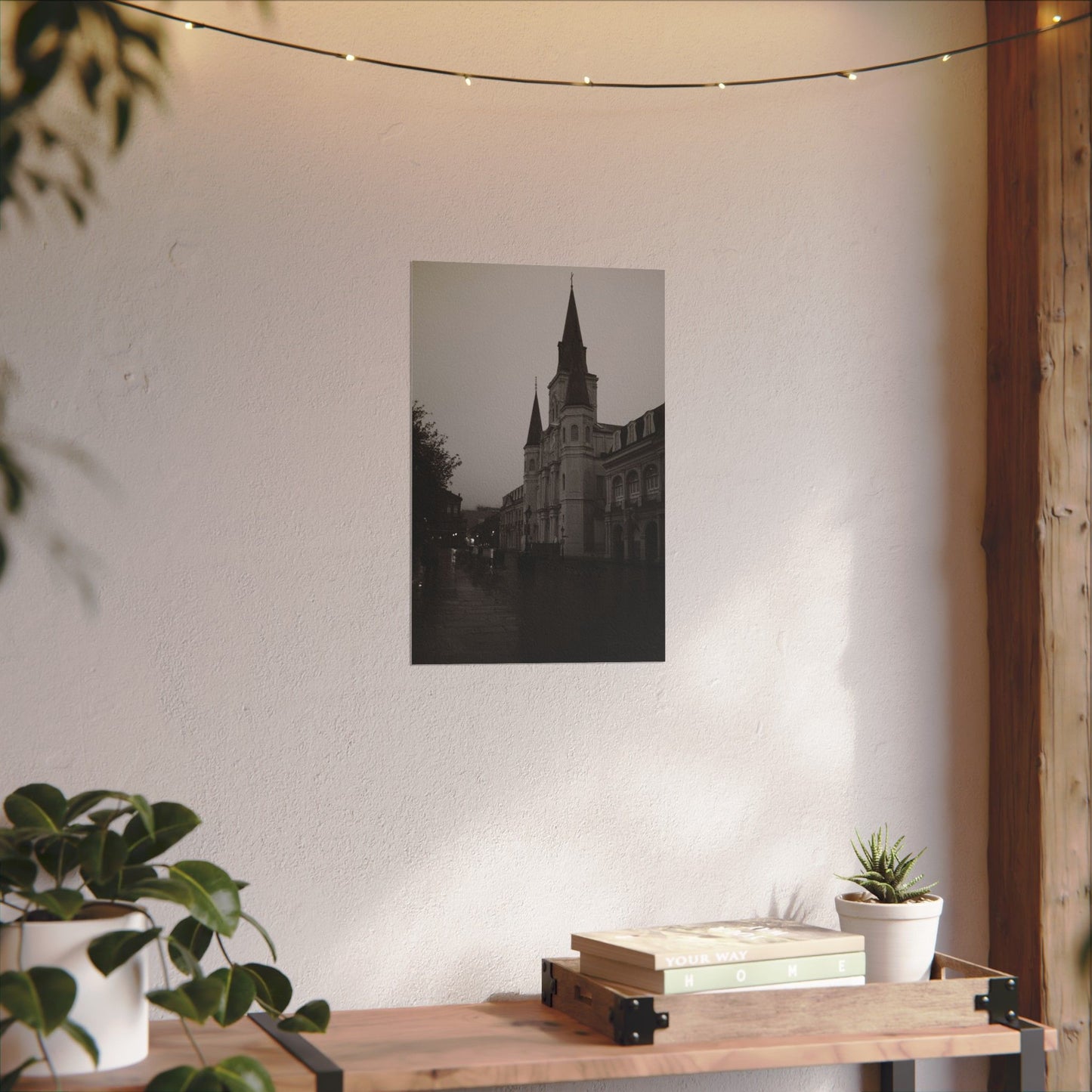 Jackson Square in black and white. New Orleans, LA - Archival Poster