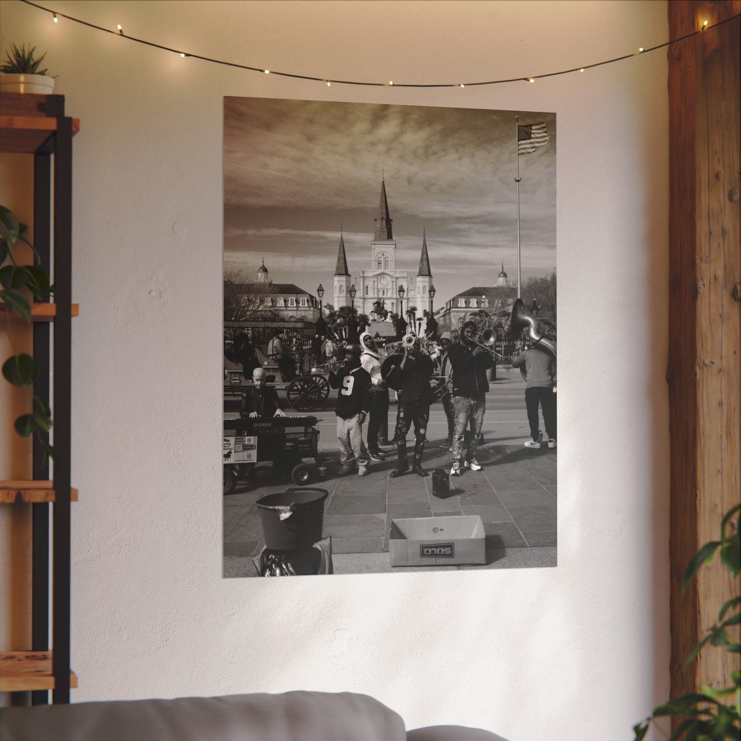 Street musicians in Jackson Square. New Orleans, LA - Archival Poster