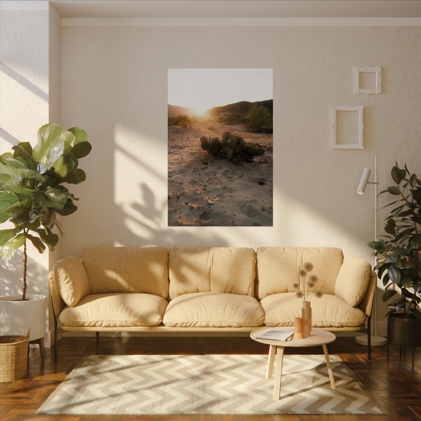 Cactus greets the sun. Big Bend National Park, TX - Archival Poster