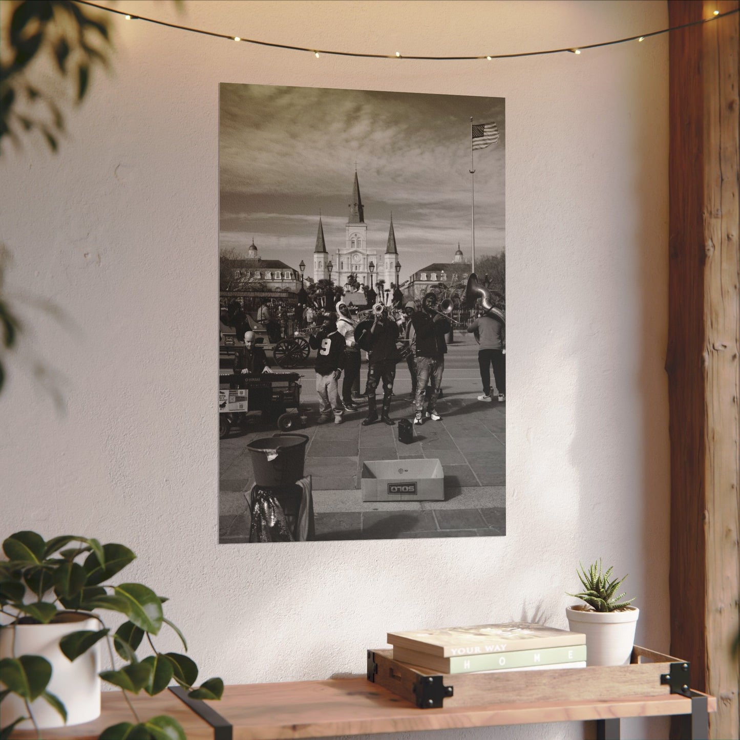 Street musicians in Jackson Square. New Orleans, LA - Archival Poster