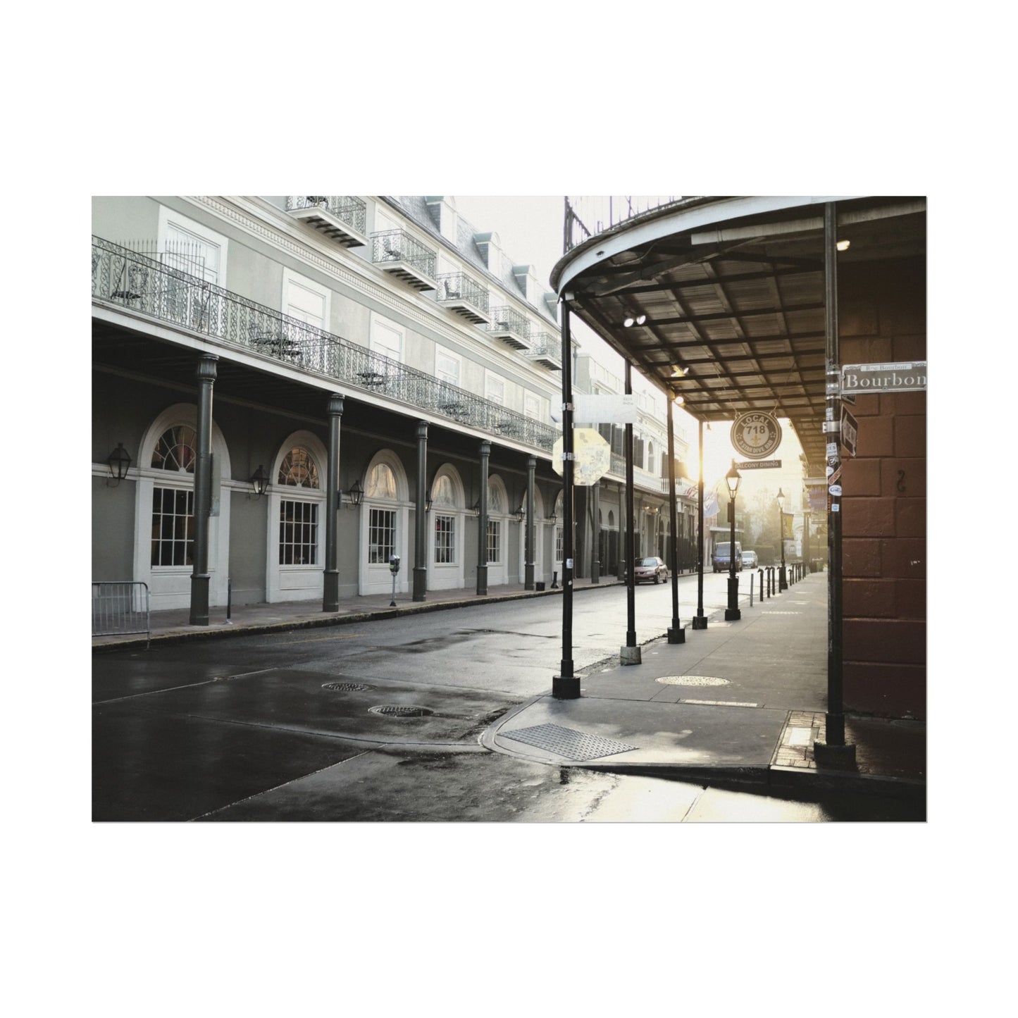 Bourbon Street at golden hour - Archival Poster