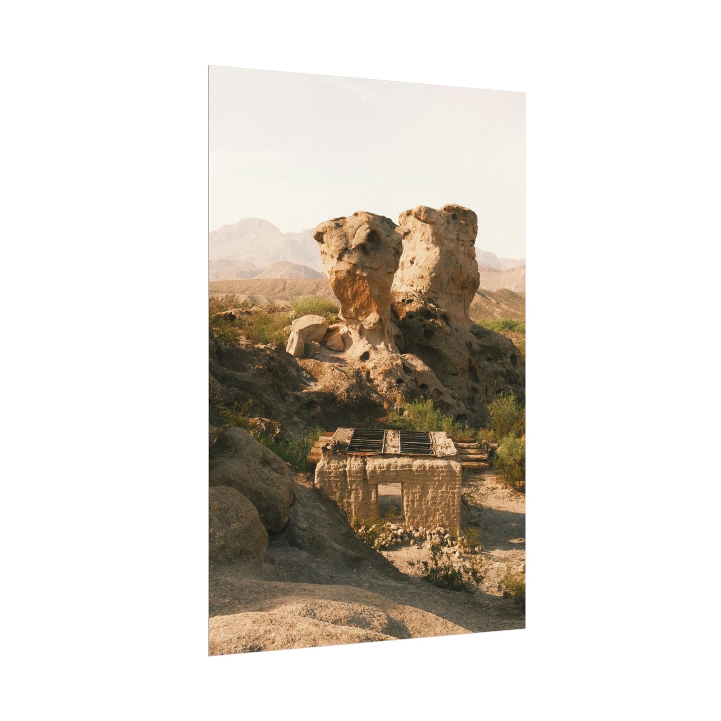 Crow Town, Big Bend Ranch State Park, Archival Poster
