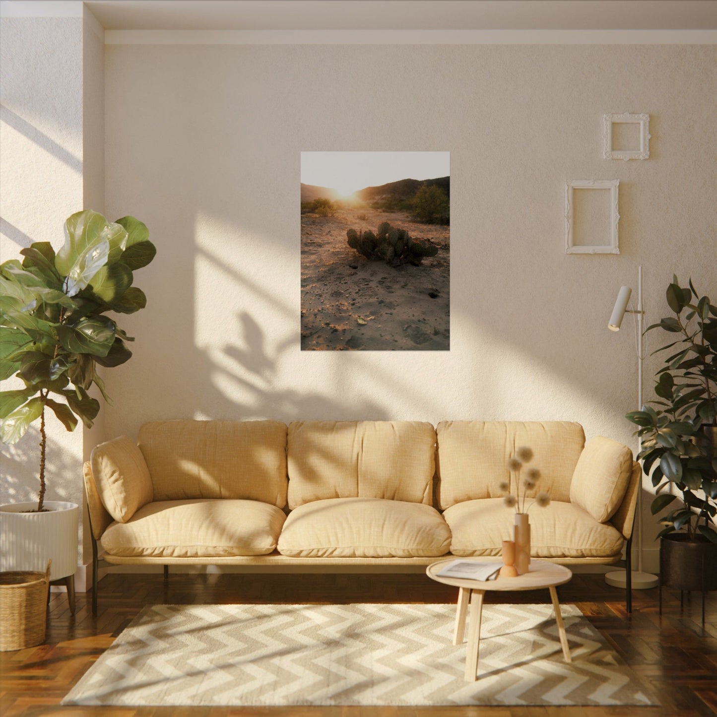 Cactus greets the sun. Big Bend National Park, TX - Archival Poster