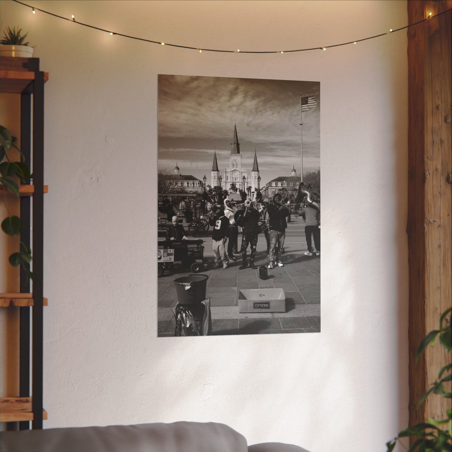 Street musicians in Jackson Square. New Orleans, LA - Archival Poster