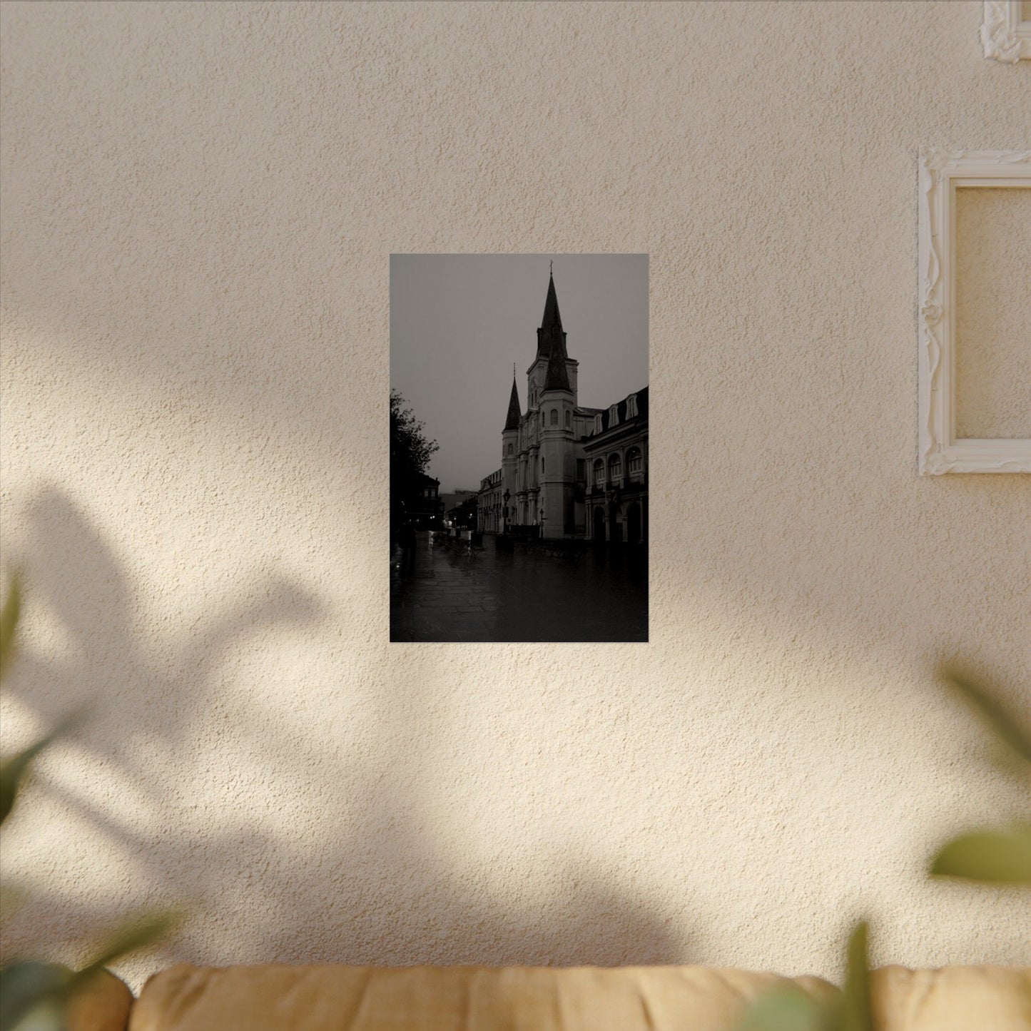 Jackson Square in black and white. New Orleans, LA - Archival Poster